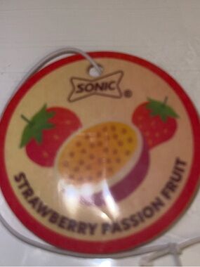 Sonic Drive-in Limited Edition strawberry Passion Fruit Hanging Air Freshener
